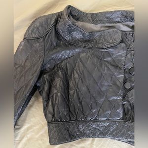 Handmade quilted leather jacket gorgeous details, perfectly tailored! So soft!!
